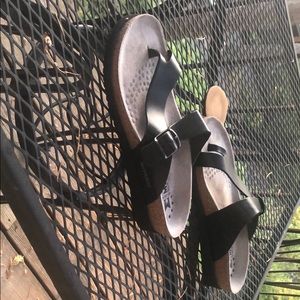 Brand new, never worn, black Mephisto sandals.